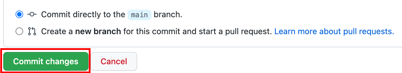 Commit changes